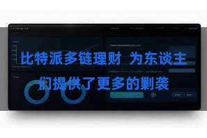 比特派多链理财  为东谈主们提供了更多的剿袭