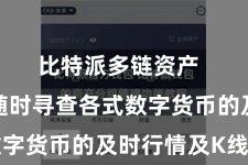 比特派多链资产  您不错随时寻查各式数字货币的及时行情及K线图