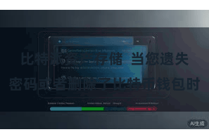 比特派资产存储  当您遗失密码或者删除了比特币钱包时